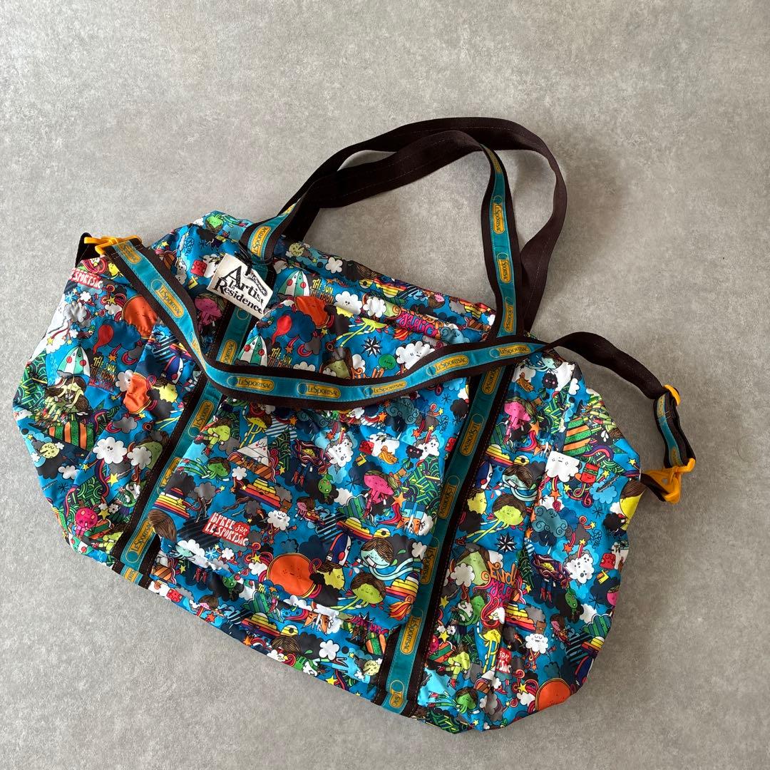 美品【希少】特大 LeSportsacアーティストレジデンス ボストンバッグ