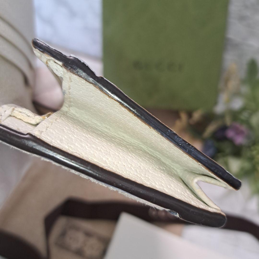 ✨️超美品✨️GUCCI 折財布　マーモントインターロッキング 白　箱.保存袋付