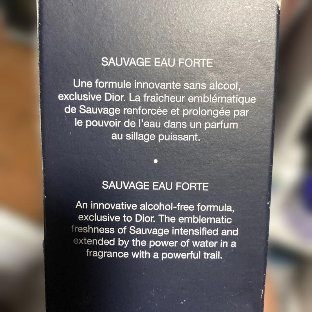 Dior Sauvage Eau Forte 60ml アルコールフリー