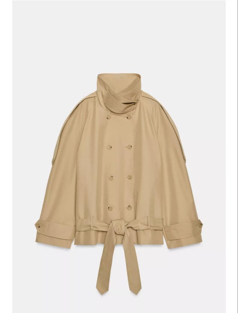 R*o様 完売品⭐︎ZARA ショート丈ハイネックトレンチコートZWCOLLEC