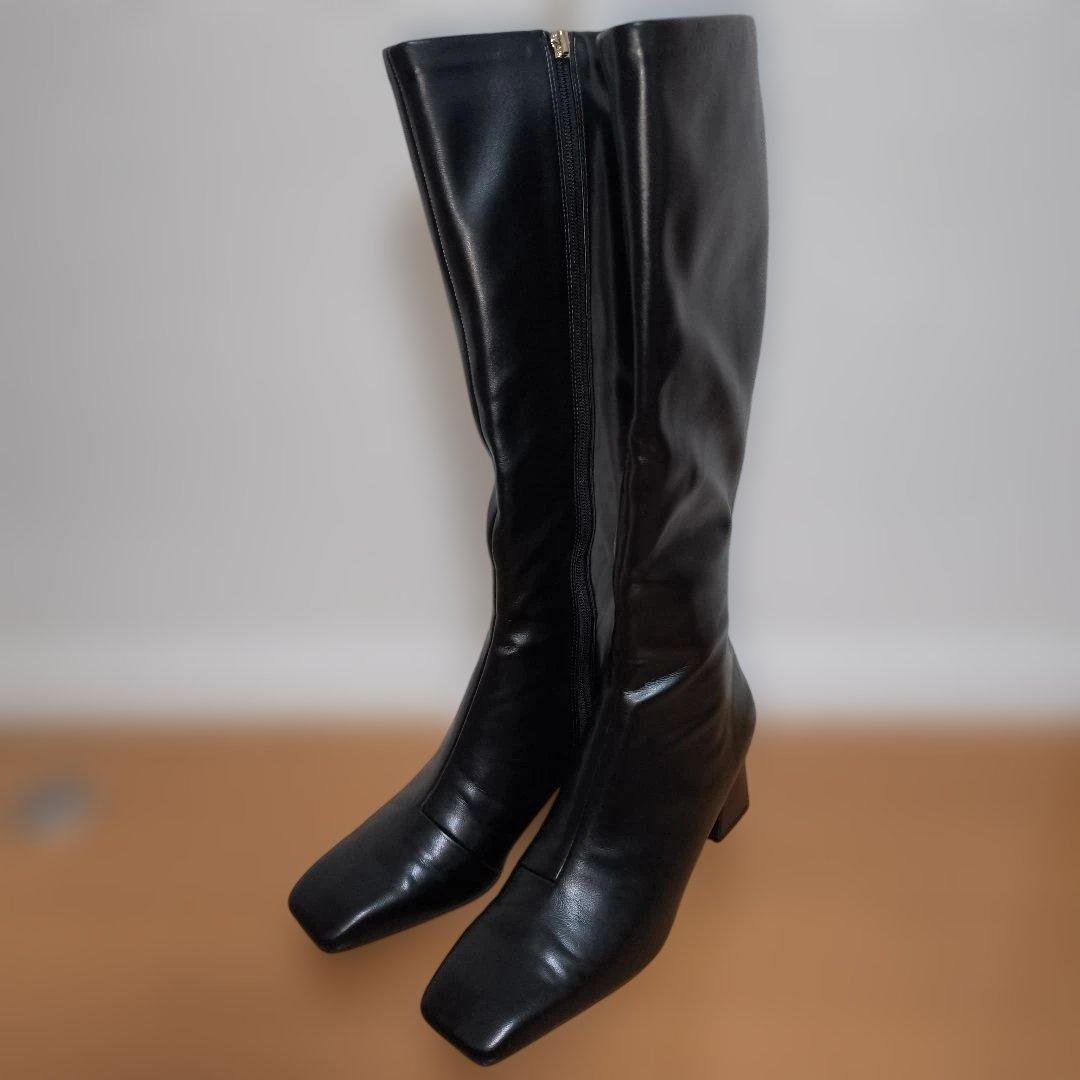 【美品】RANDA ロングブーツ 黒 25.5センチ