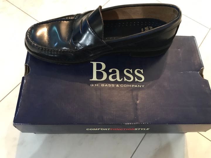 GH Bass ジーエイチバス ネイビー ローファー 限定品 ７1/2 箱付