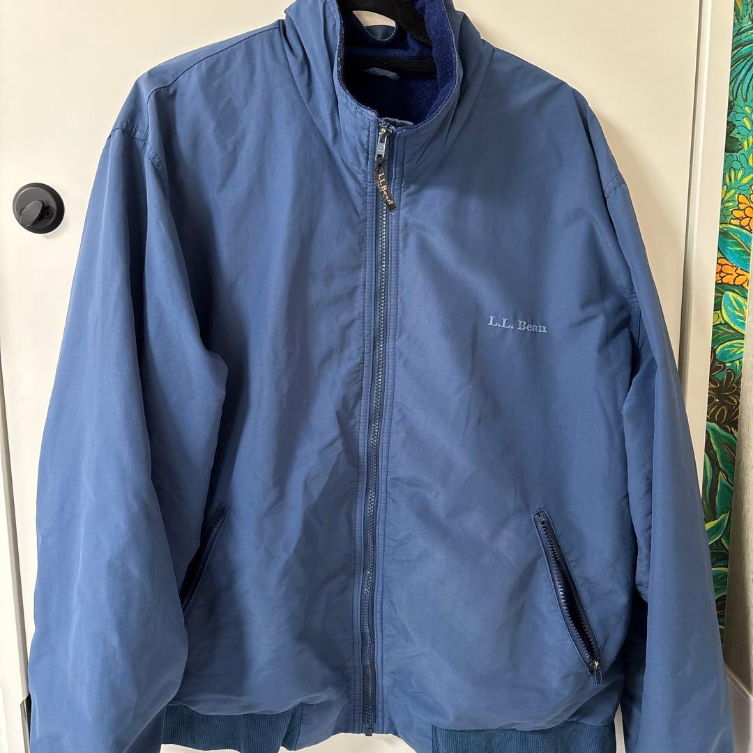 【美品】L.L. Bean 青　ウォームアップJKT