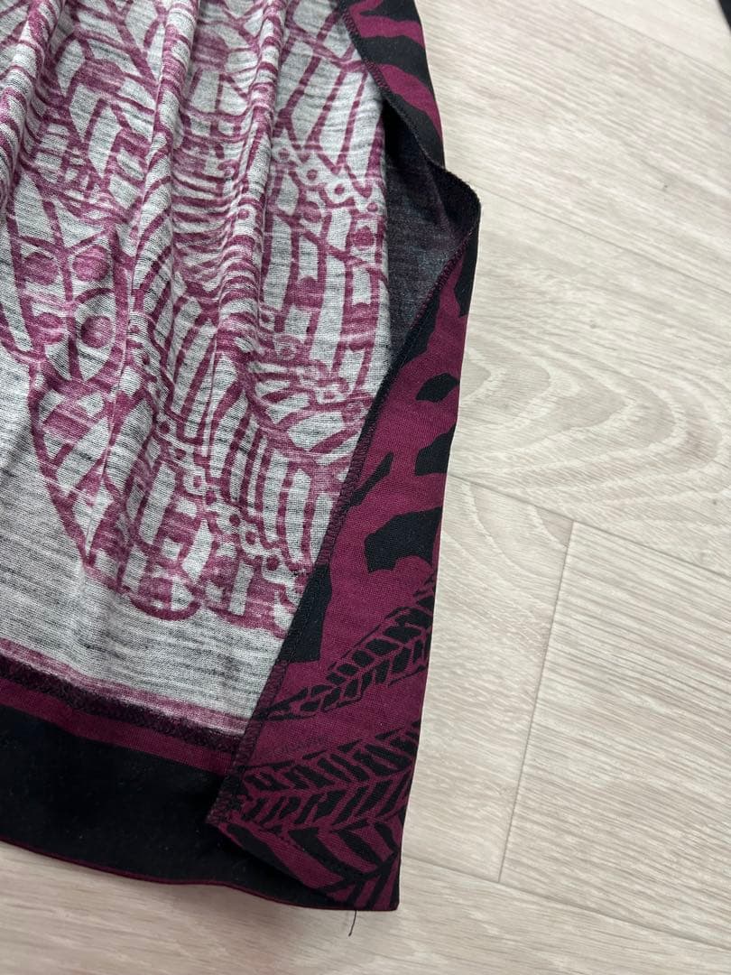 LEONARD FASHION シルク混 カシュクール ワンピース M