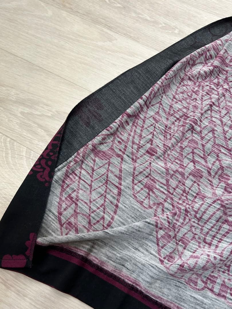 LEONARD FASHION シルク混 カシュクール ワンピース M