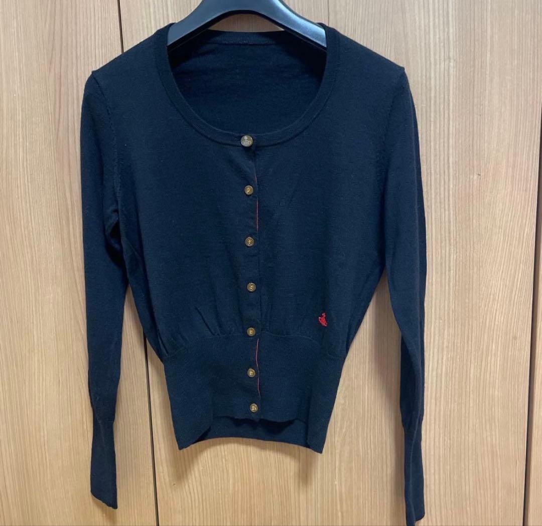 R*マ様 Vivienne Westwood ブラック長袖カーディガン M