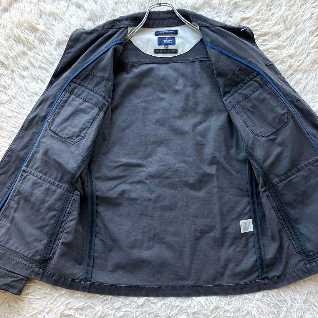 【ウォッシュ加工 本革使用 XL】ポールスミス　ハンティングジャケット　M-65