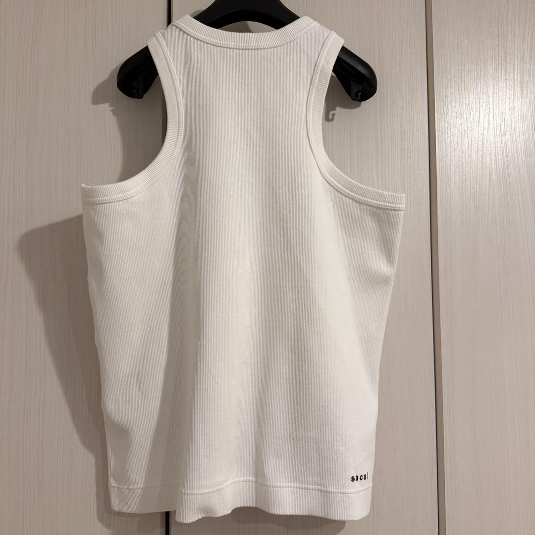 sacai スローガン タンクトップ