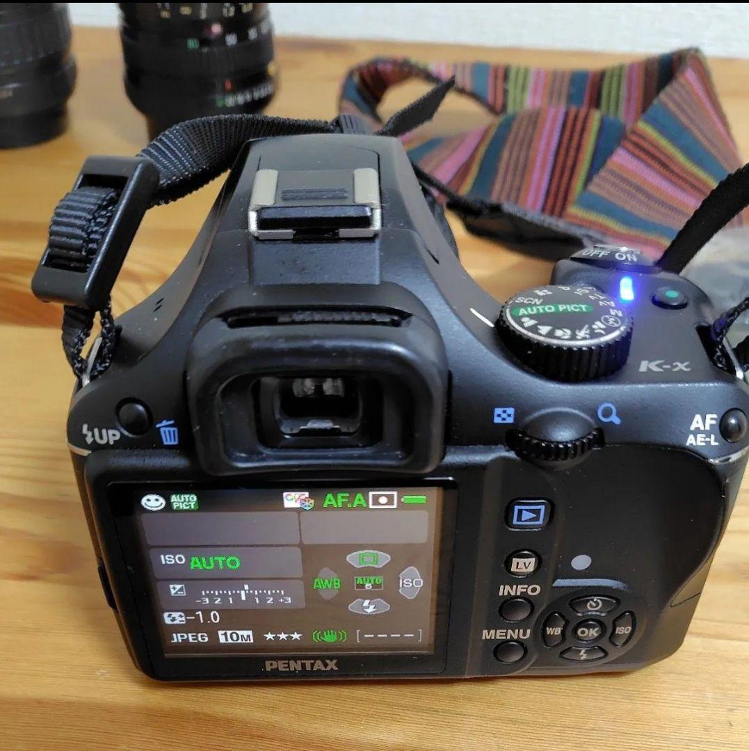 PENTAX 一眼レフデジタルカメラ　k-x 交換レンズ３本セット