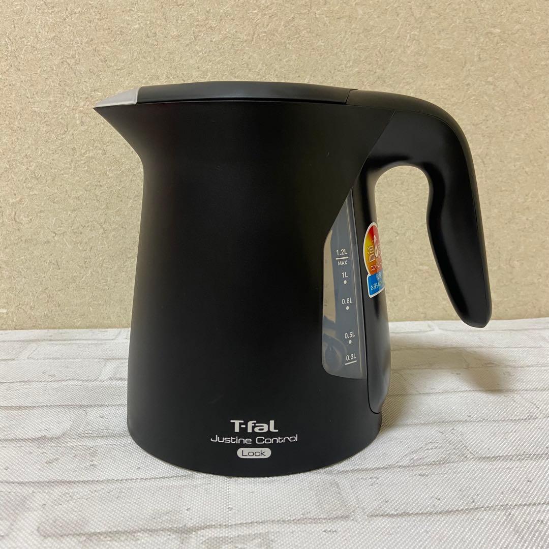 T-fal ジャスティン ロック コントロール ブラック 1.2L 電気ケトル