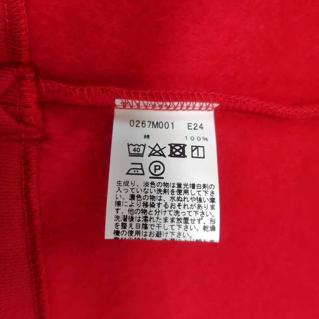 アニエスベー コットン メルトン 長袖 カーディガンプレッション 赤 サイズ1