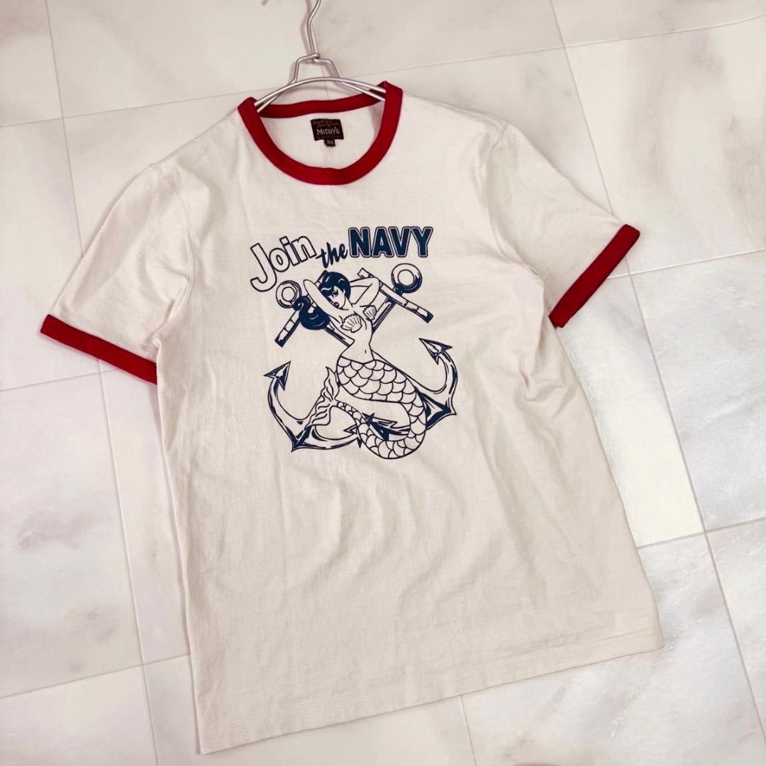 リアルマッコイズ マーメイド リンガー Tシャツ 38サイズ(M) 米海軍