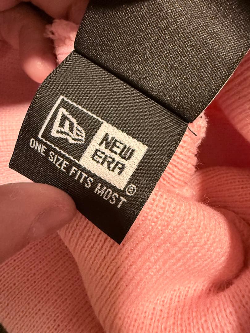み*い様 Supreme New Era box Logo Beanie ピンク