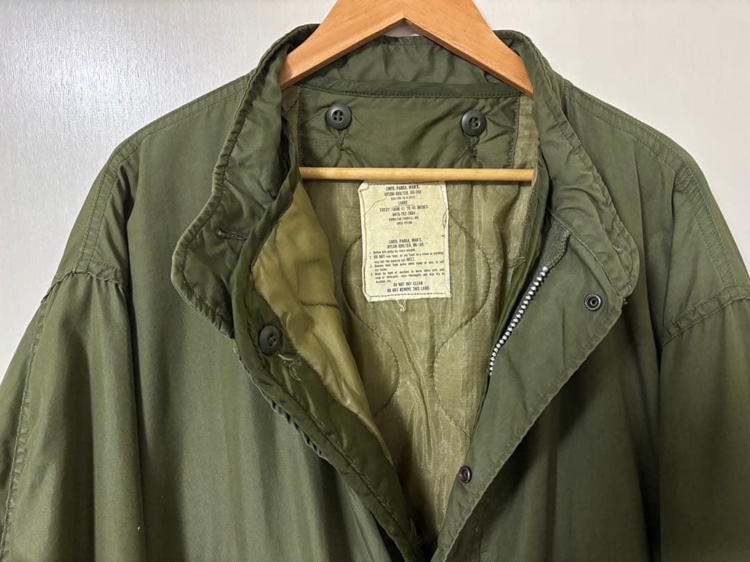 70s M65フィッシュテールパーカー アルミジップ ビンテージ Lサイズ