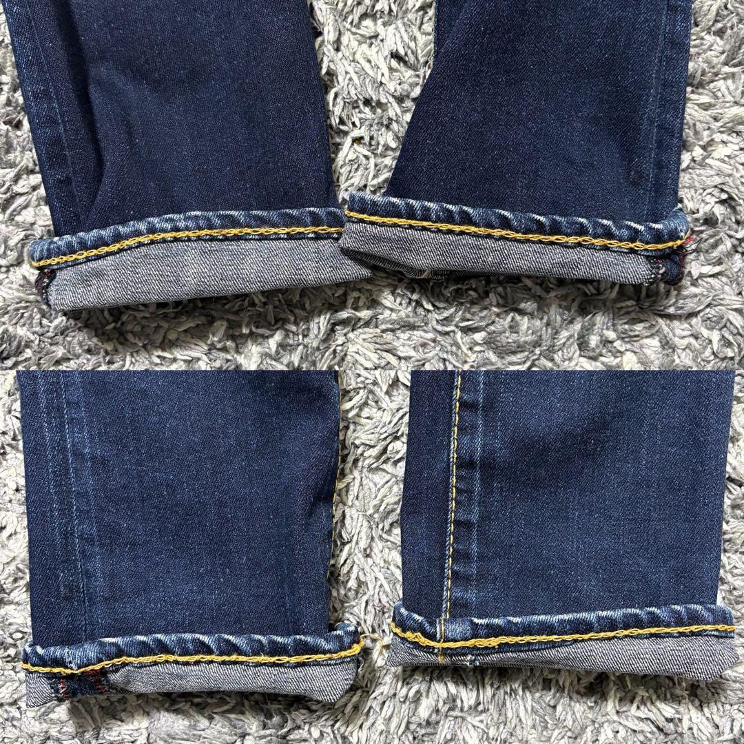 希少 極美品 moussy Rebirth スキニー デニム 27 濃紺