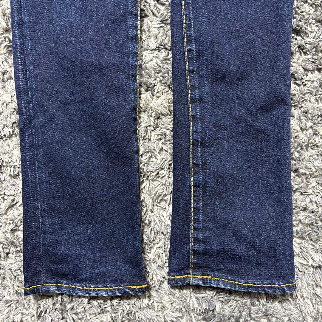 希少 極美品 moussy Rebirth スキニー デニム 27 濃紺