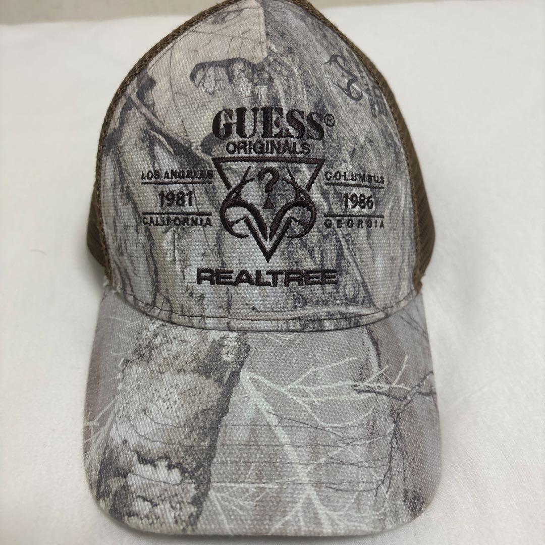 GUESS キャップ　迷彩　　那須川天心着用キャップ