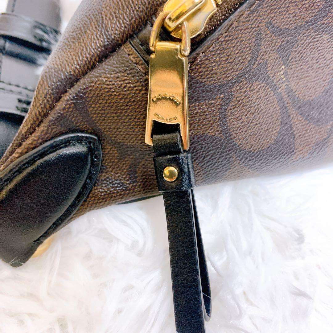 さーちゃん様　coach ボディバッグ　ブラウン　PVC レザー