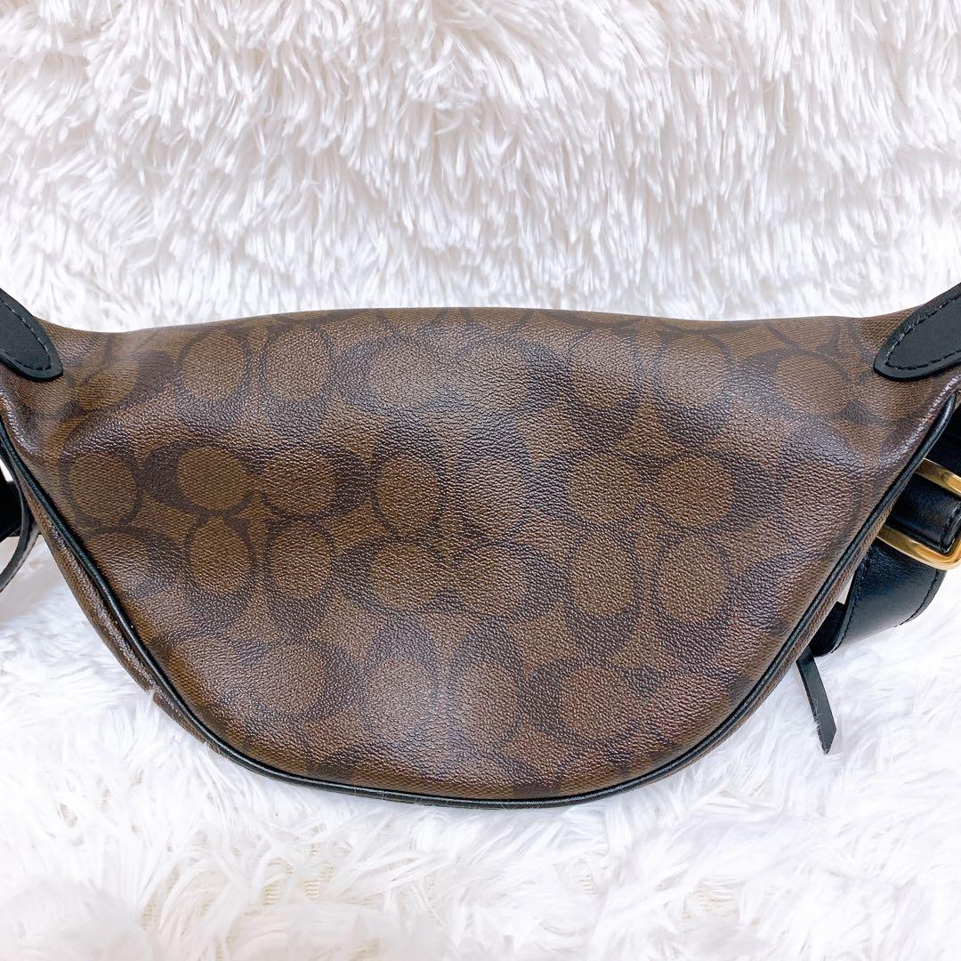 さーちゃん様　coach ボディバッグ　ブラウン　PVC レザー