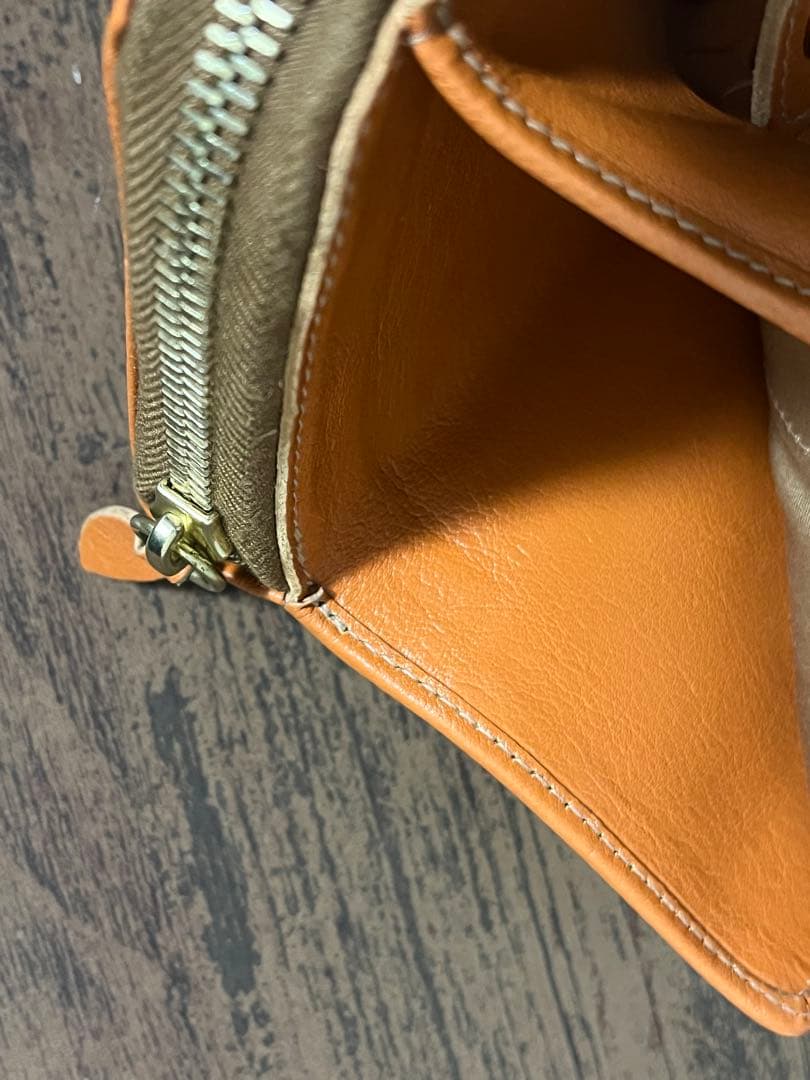 使用数回 イルビゾンテ 二つ折り財布 オレンジ
