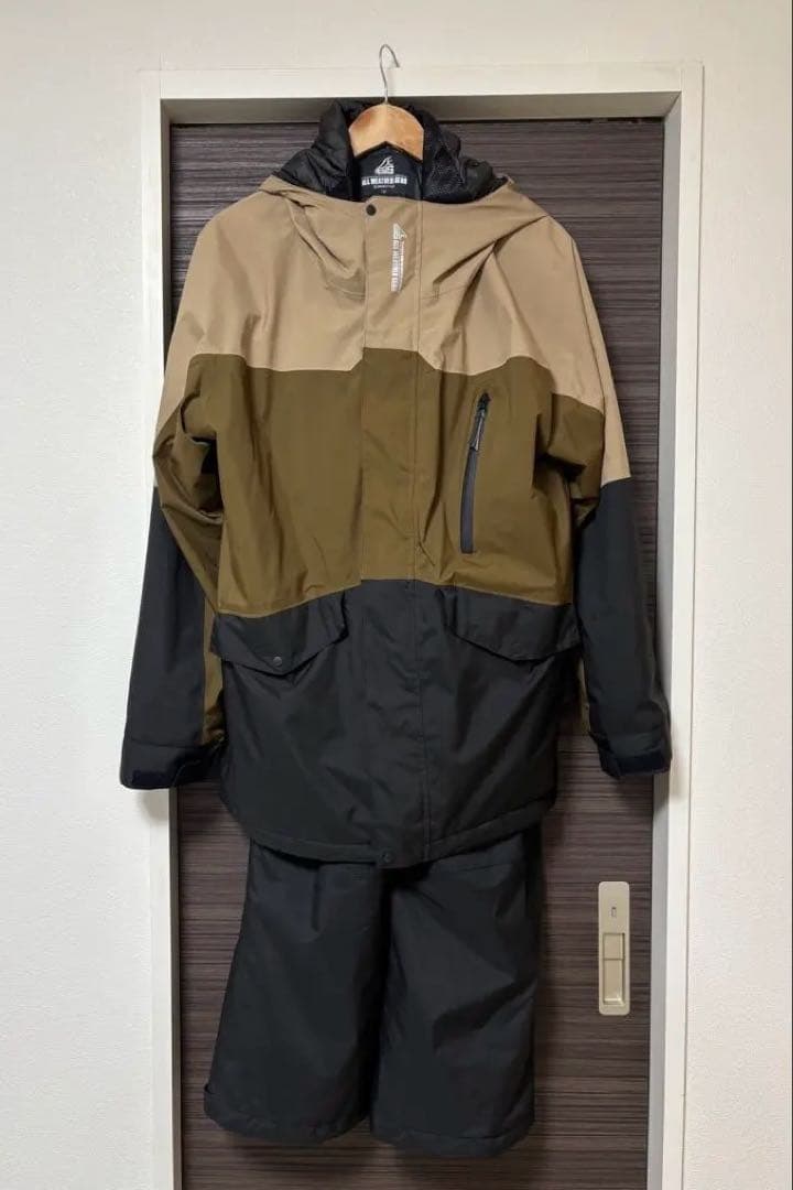 【美品】WORKMANイージス防水防寒スーツ スキースノーボードウェア上下 LL