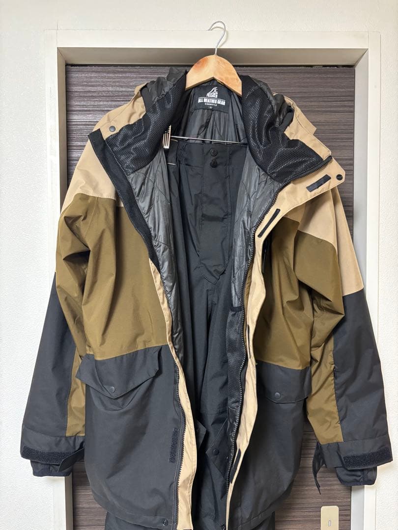 【美品】WORKMANイージス防水防寒スーツ スキースノーボードウェア上下 LL