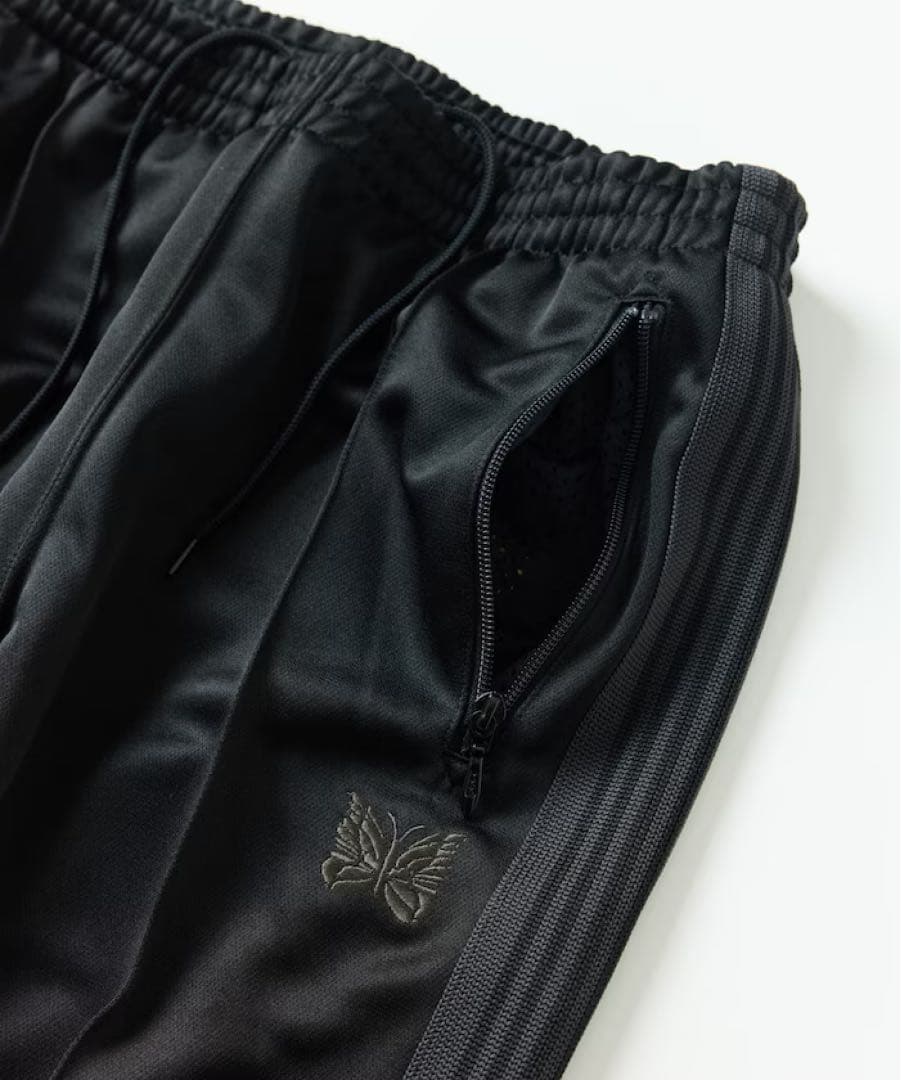 Needles トラックパンツ Black&Gray