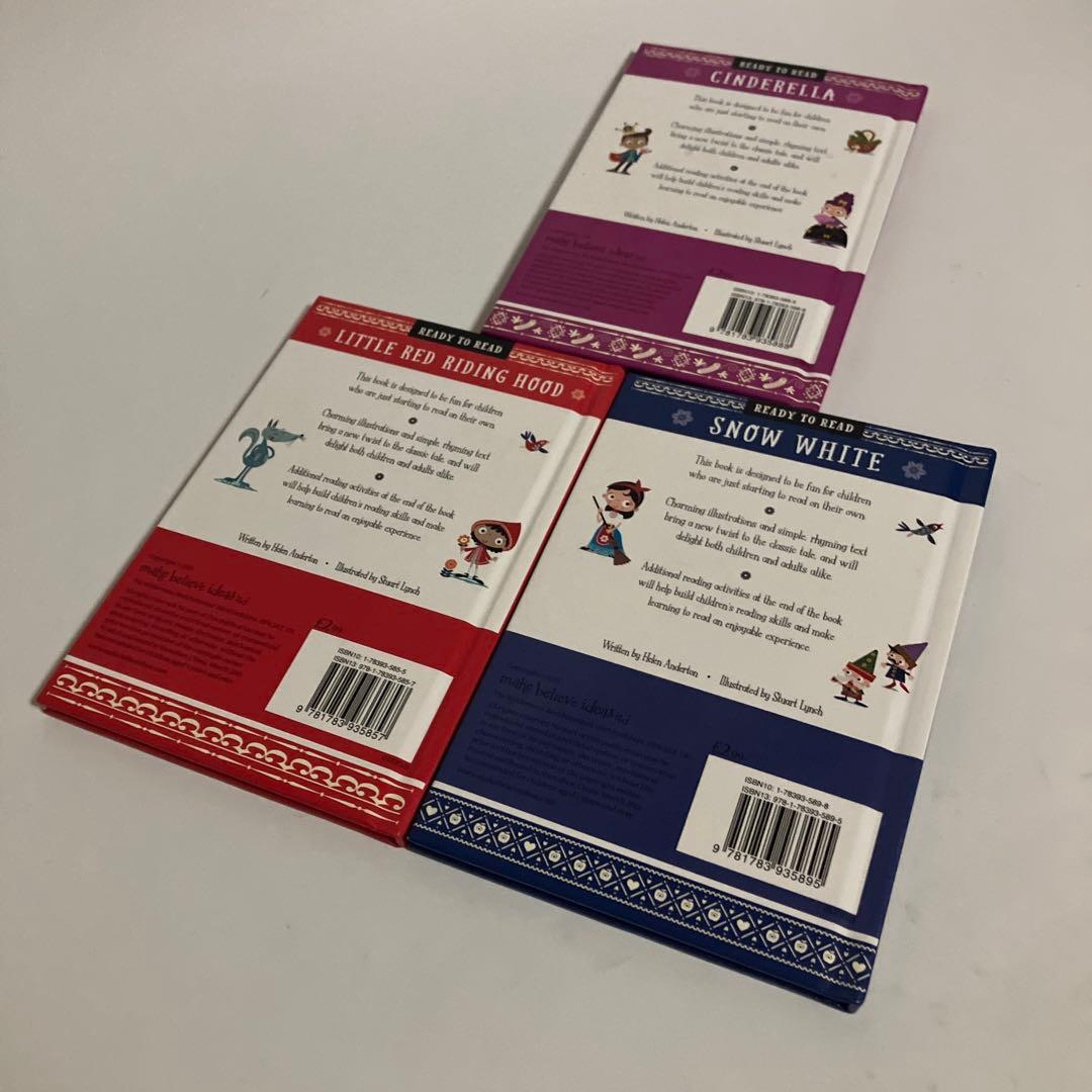 英語版・絵本　赤ずきん　シンデレラ　白雪姫　3冊セット