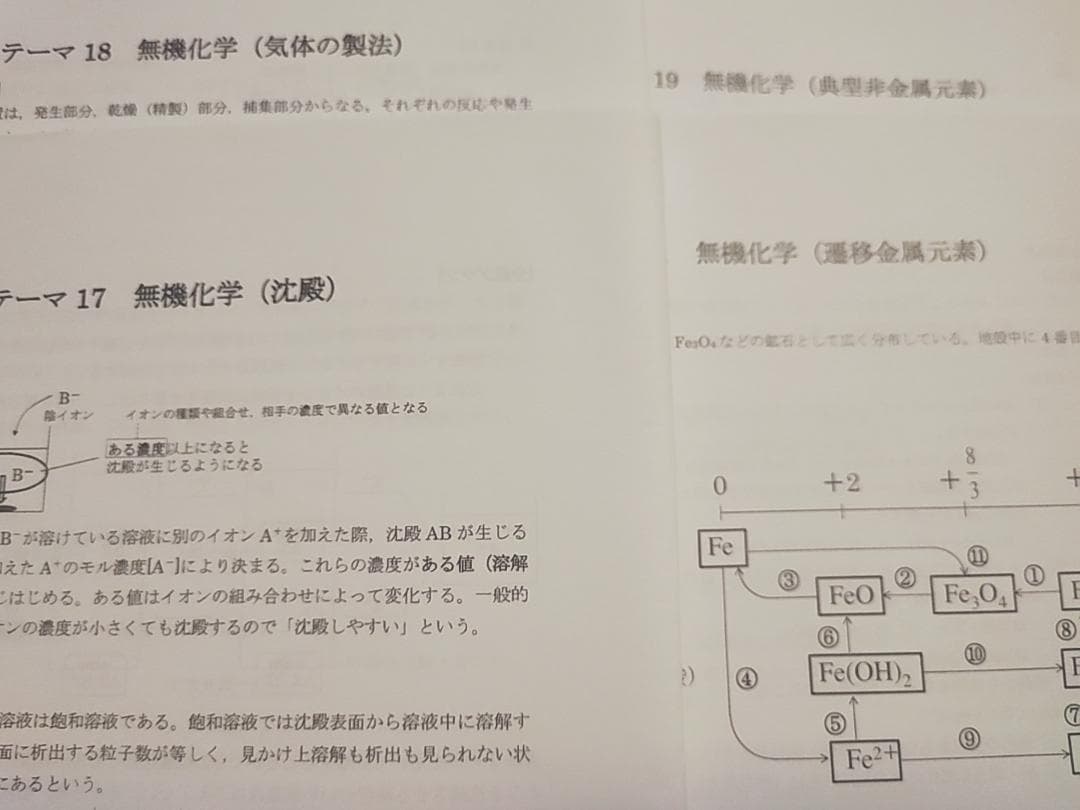 駿台の蒲谷先生による無機化学テーマ別まとめフルセット　鉄緑会　河合塾　東進