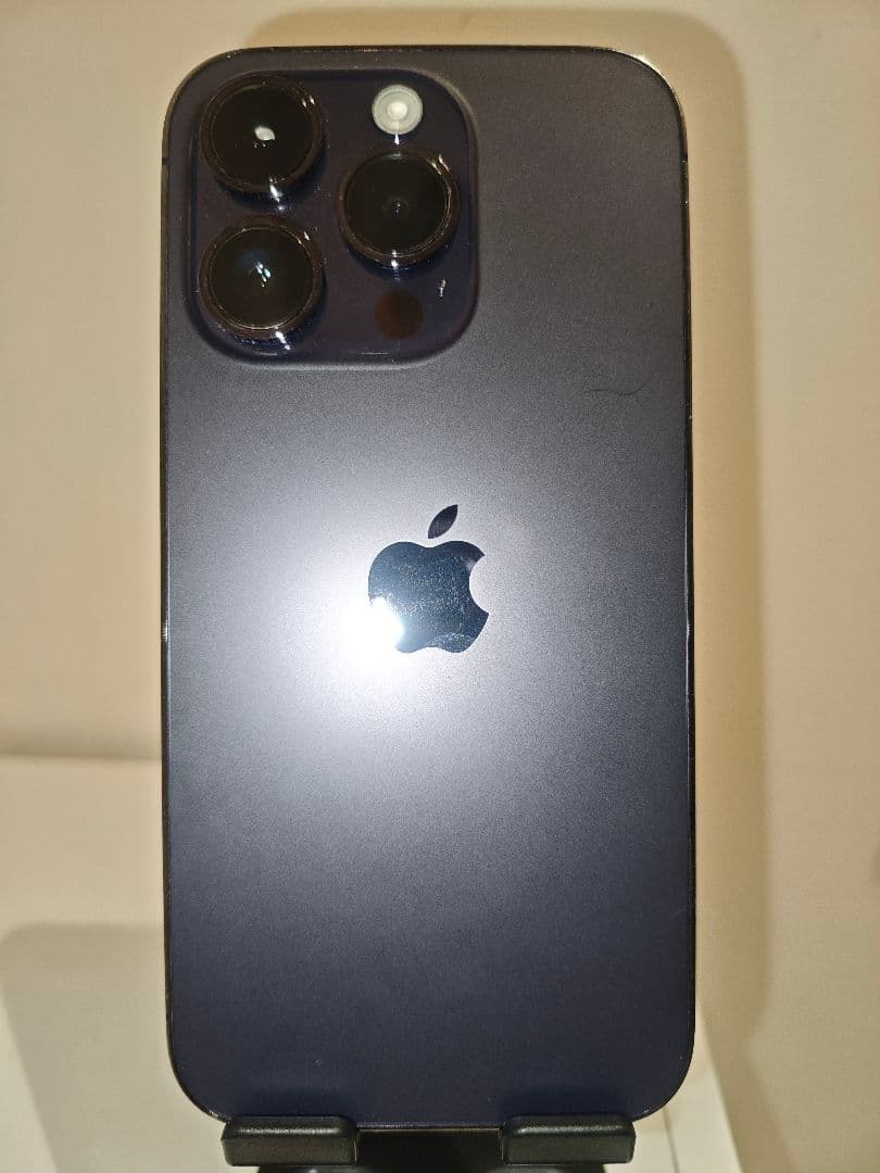 【極美品】iPhone 14 Pro ディープパープル 本体