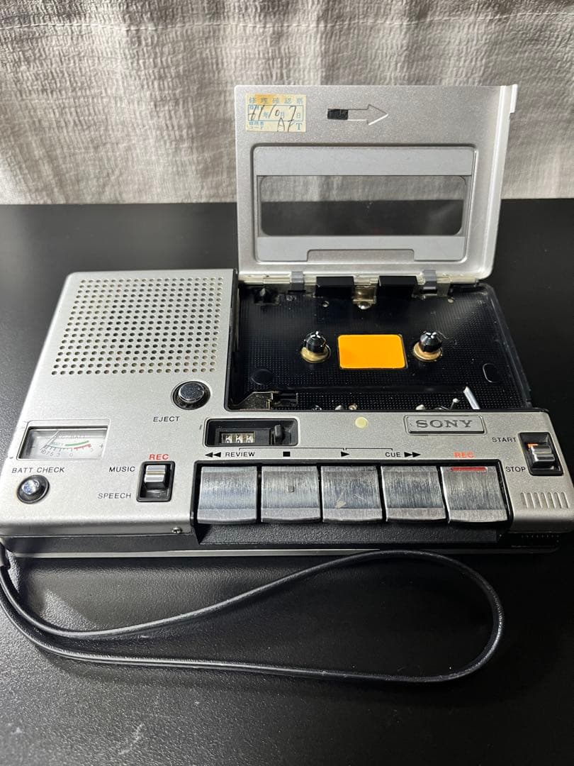 ♫ 通電確認済SONY カセットプレーヤー TC-1100 ACアダプター付