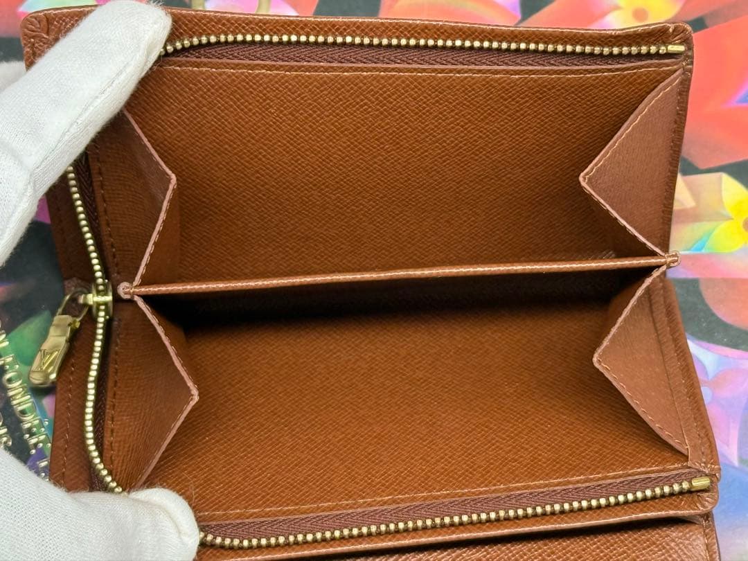 美品！ルイヴィトン　ポルトモネ・ビエ　トレゾール　L字形ファスナー二つ折り財布