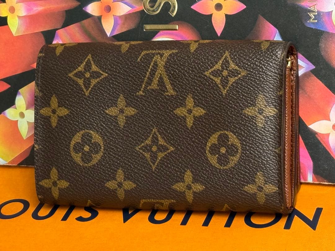 美品！ルイヴィトン　ポルトモネ・ビエ　トレゾール　L字形ファスナー二つ折り財布