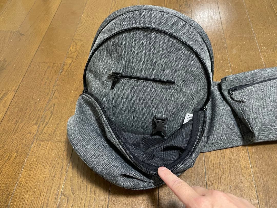 【美品】POLBAN ADVANCE 抱っこひも グレー