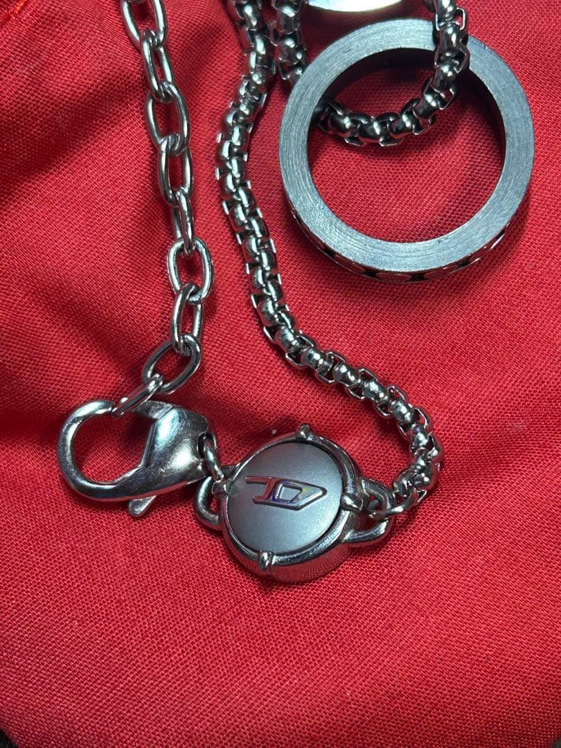 DIESEL ダブルリングネックレス