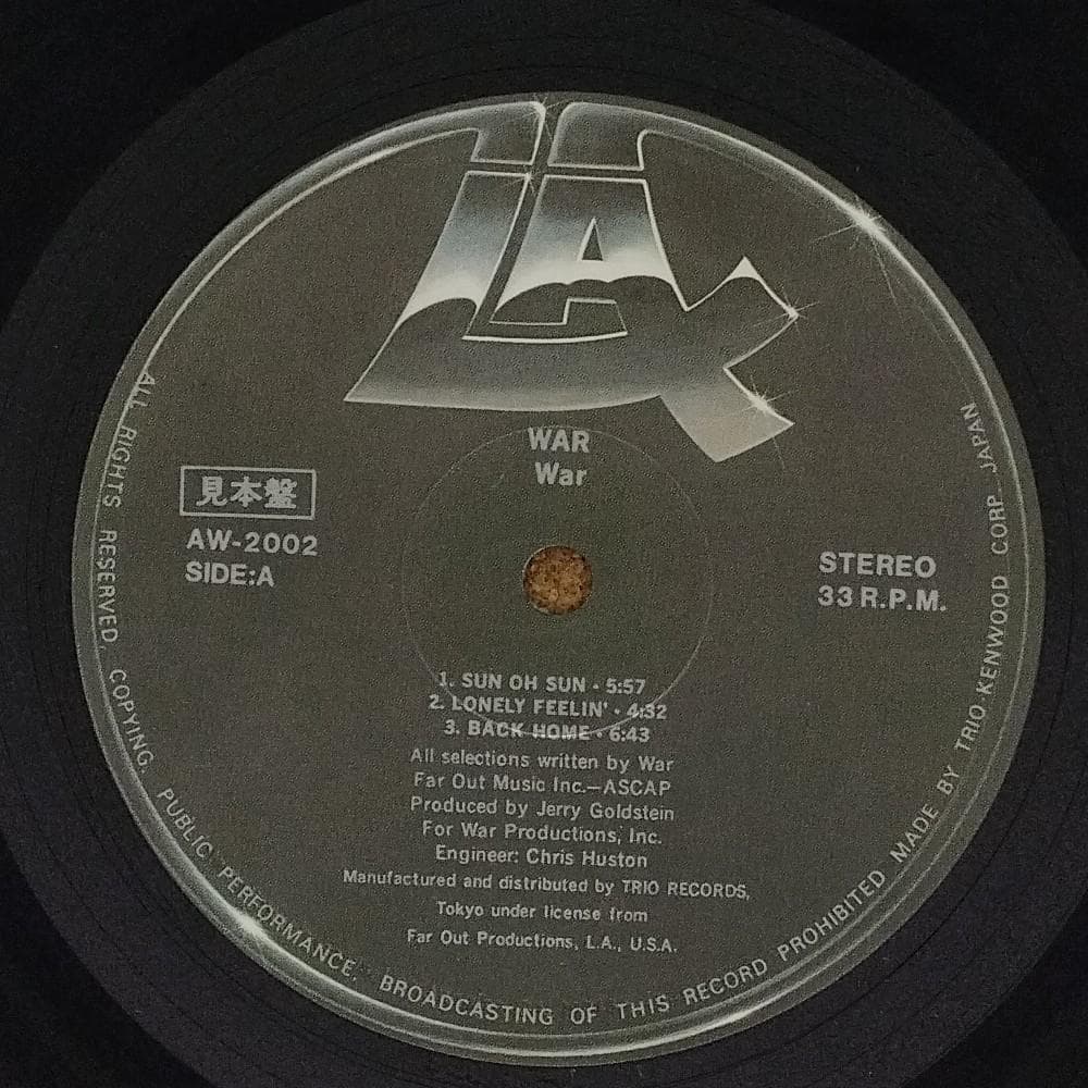◆LP◆帯付◆ウォー/ウォー・ファースト（戦争がやってくる）◆プロモ盤