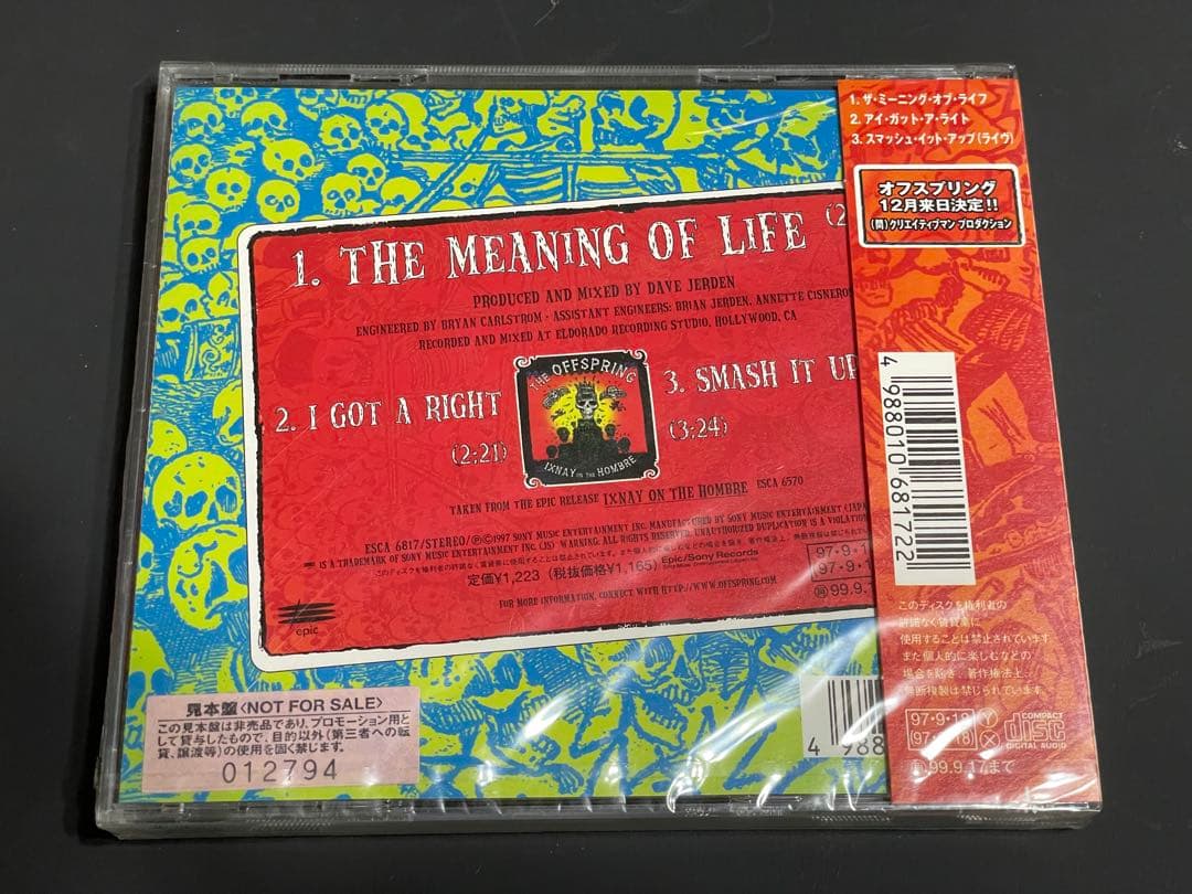 洋楽 The Offspring -Japan Only Sealed-promo