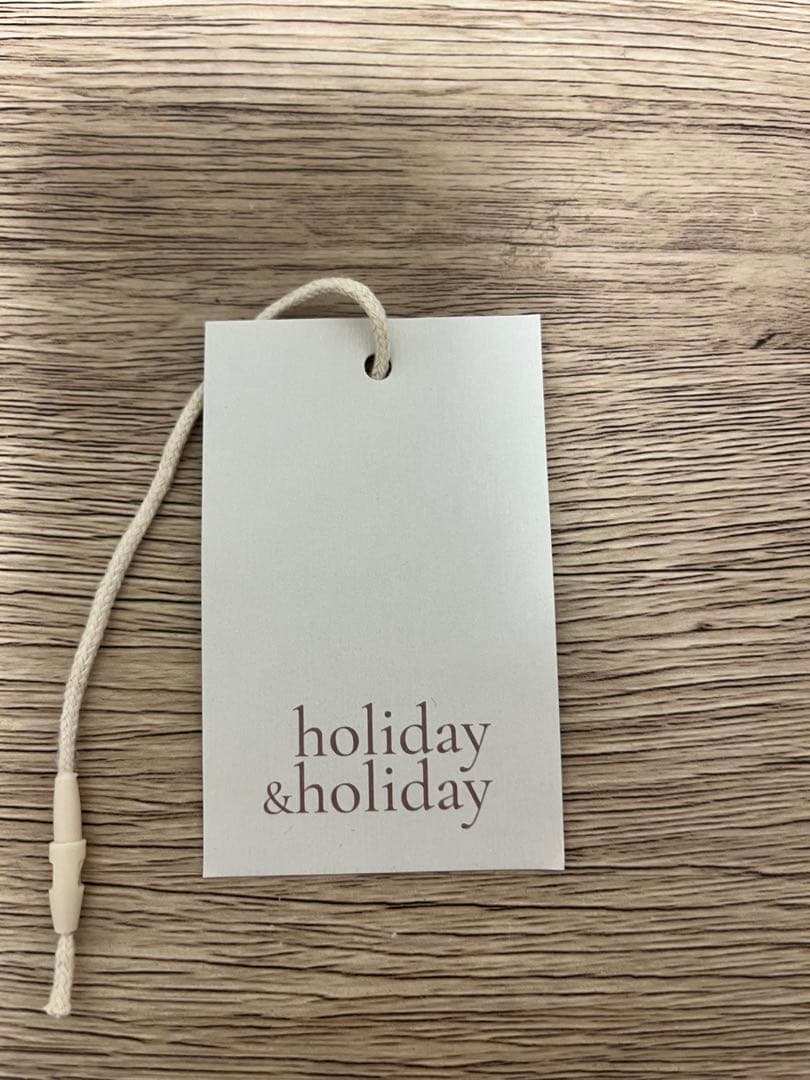 holiday&holiday フロントボタンフレアニットワンピース　ネイビー