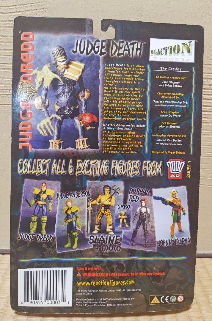 【未開封】2000AD コレクター シリーズ　JUDGE DEATH アクション