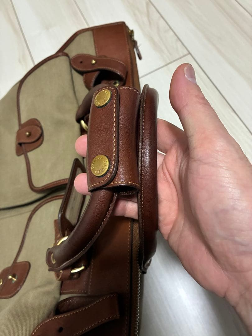 グルカ カーキ×ブラウン N0.2 エクスプレスボストンバッグ
