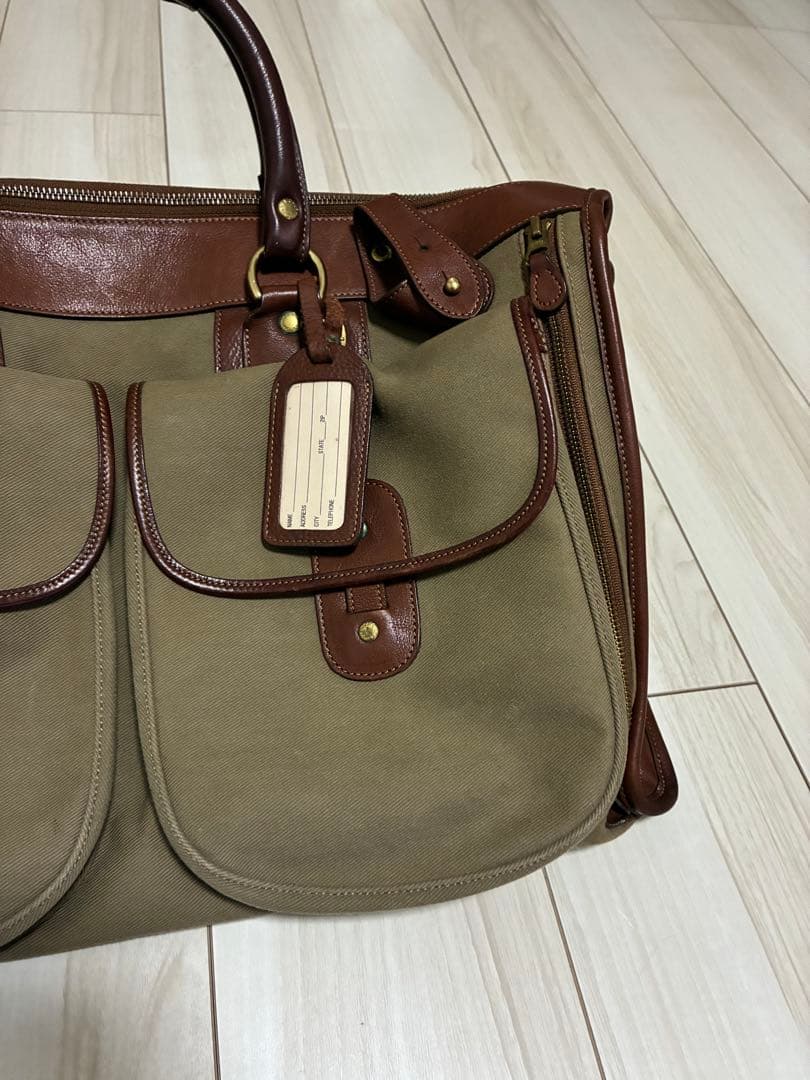 グルカ カーキ×ブラウン N0.2 エクスプレスボストンバッグ