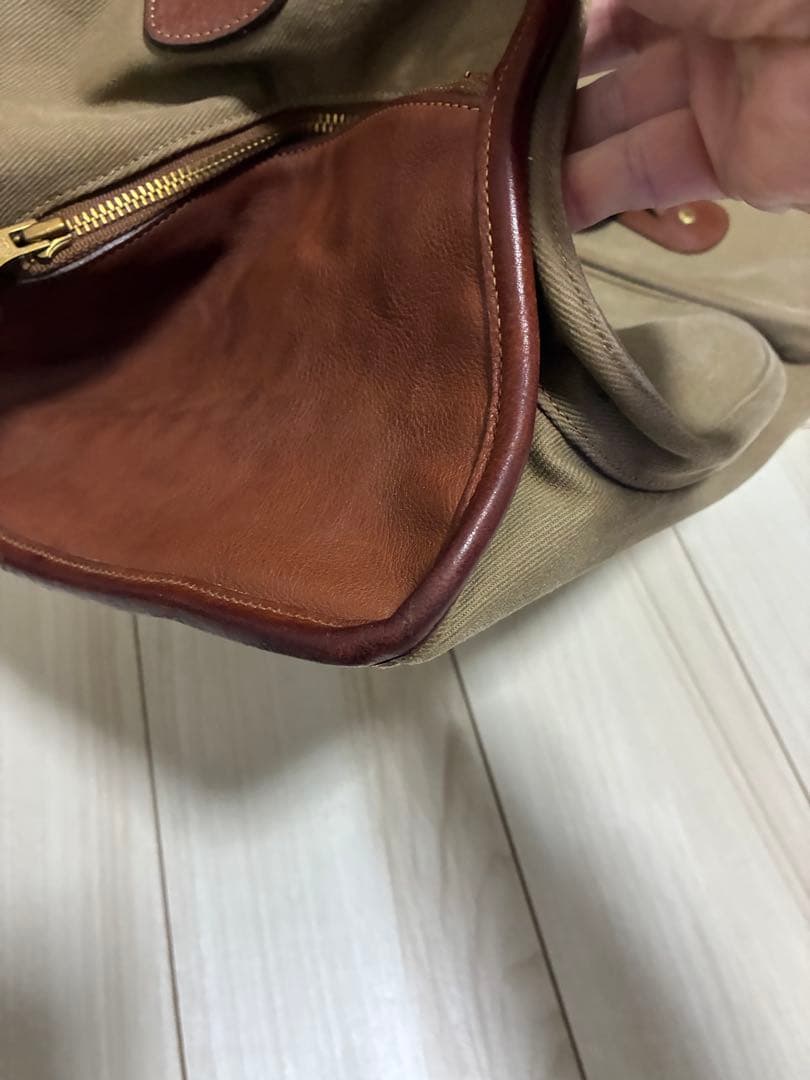 グルカ カーキ×ブラウン N0.2 エクスプレスボストンバッグ