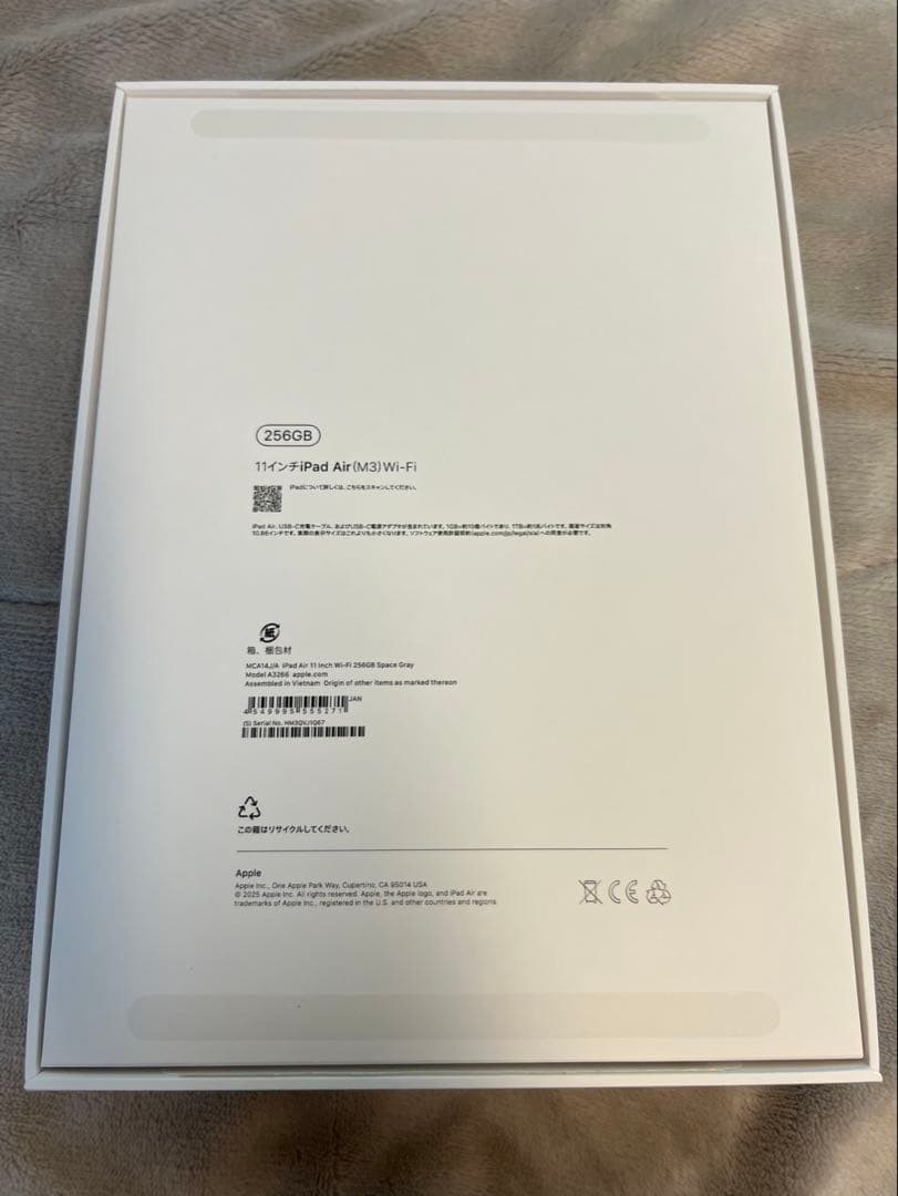 iPad Air 第7世代11インチ256GB スペースグレー +スタイラスペン