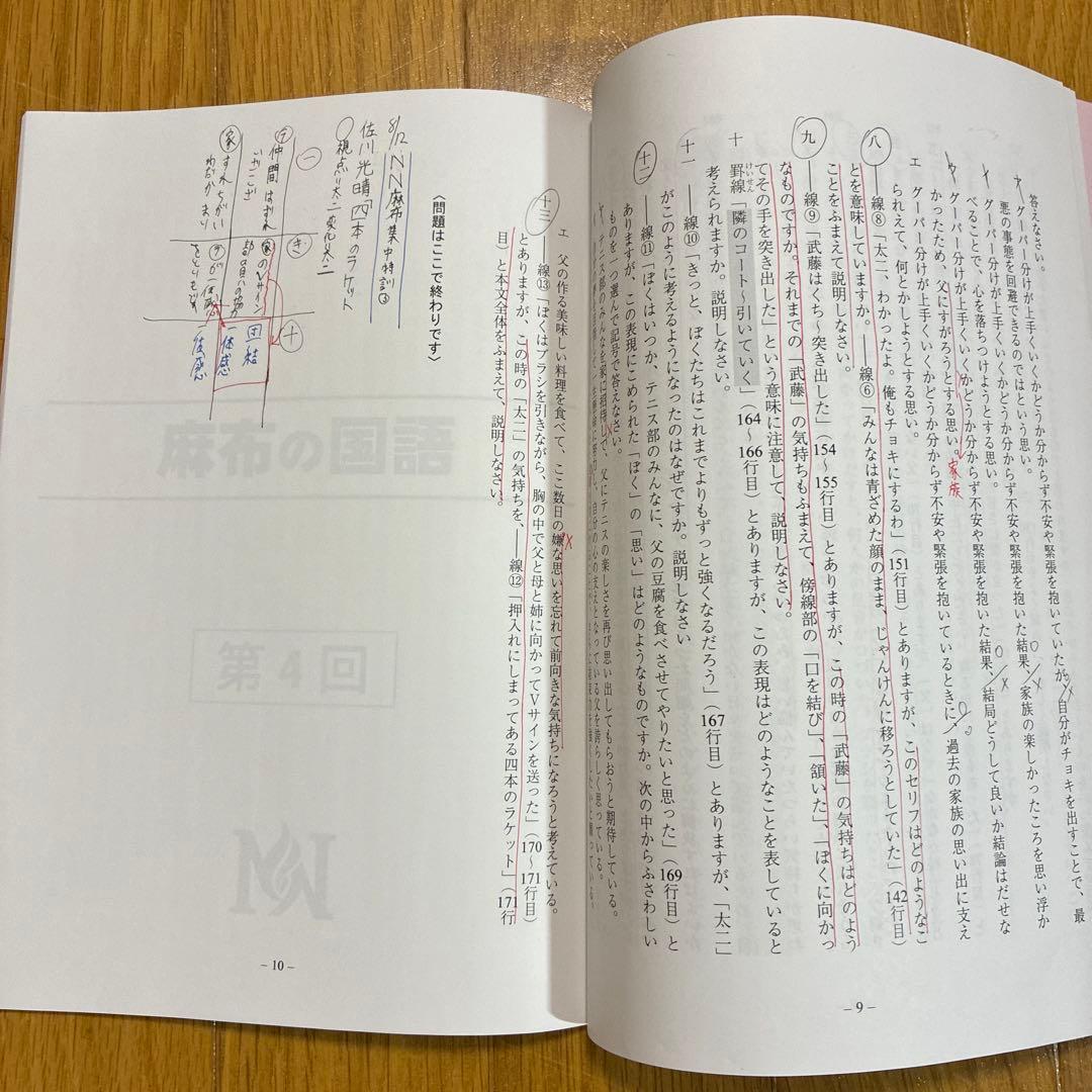 NN麻布　夏期集中特訓　教材セット