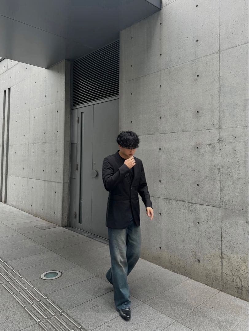 JIL SANDER ジル サンダー テーラード ジャケット 46 ブラック