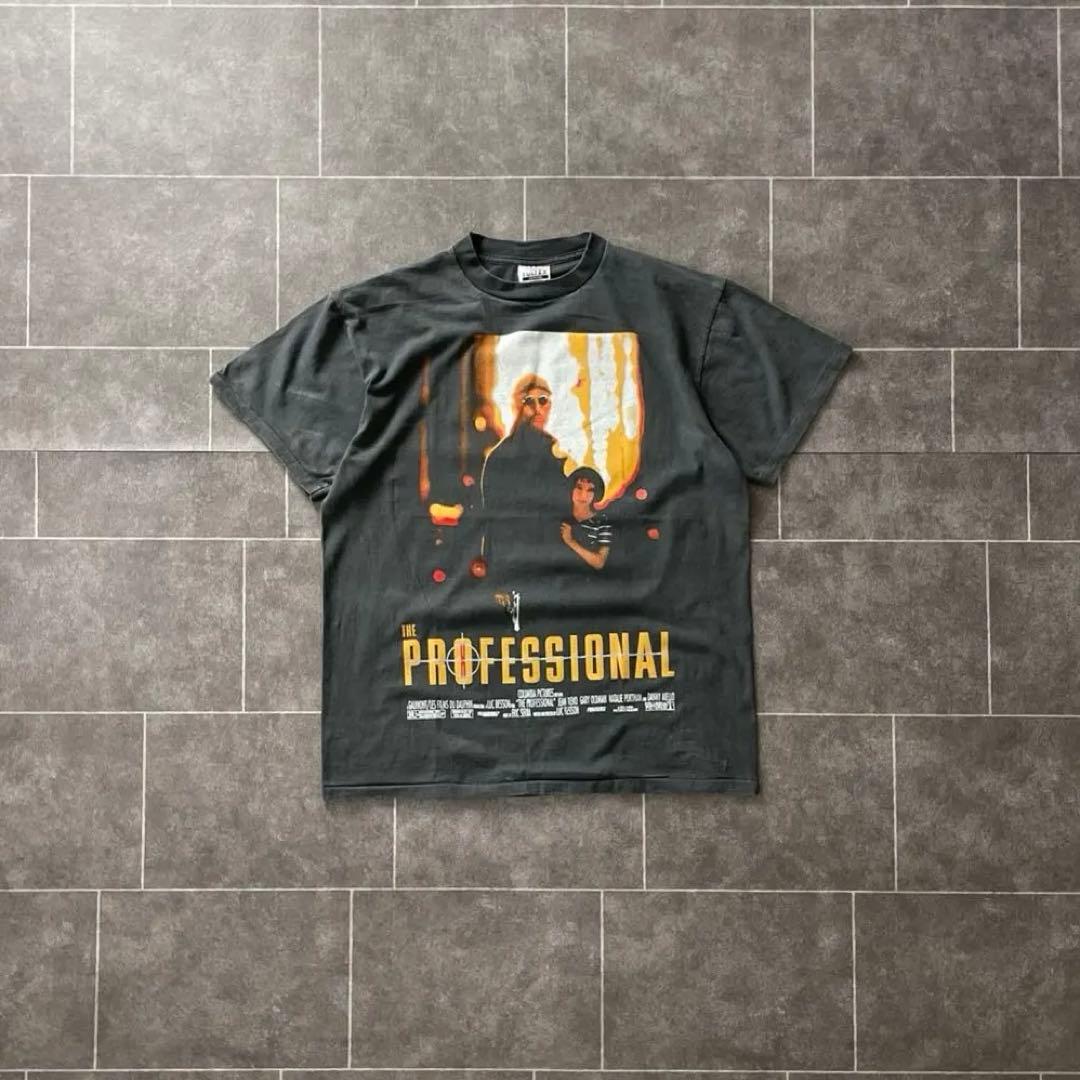 LEON レオン 映画 ムービー Tシャツ ブラック 墨黒 L