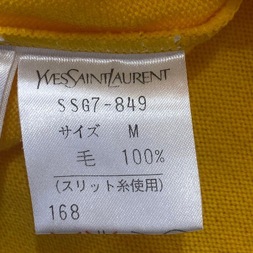 YVESSAINTLAUENT イヴサンローラン ポロシャツ 刺繍ロゴ M