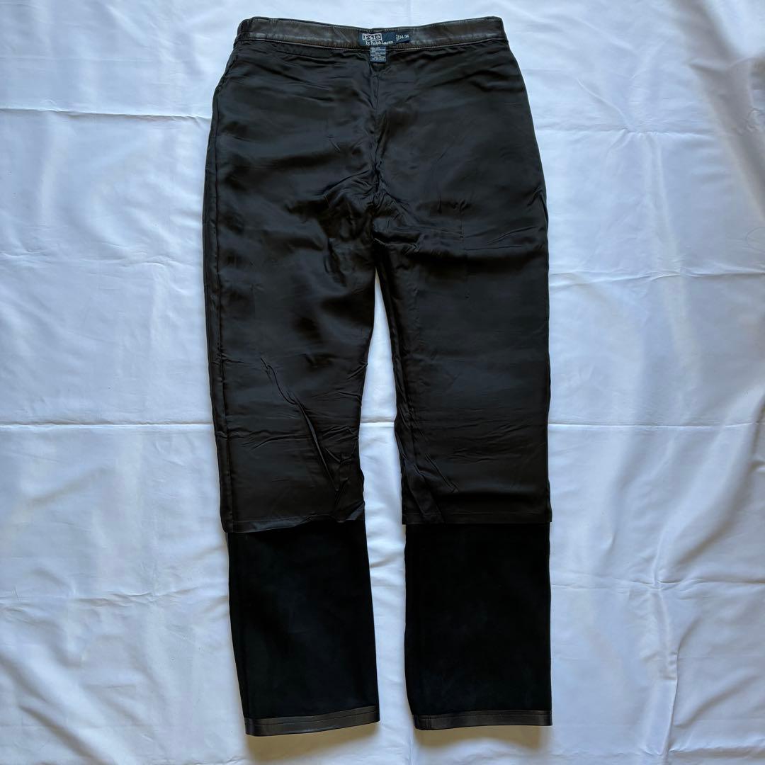 【スペシャル】Poli by Ralph Lauren レザーパンツ ラムレザー