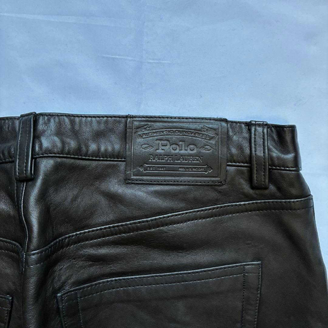 【スペシャル】Poli by Ralph Lauren レザーパンツ ラムレザー