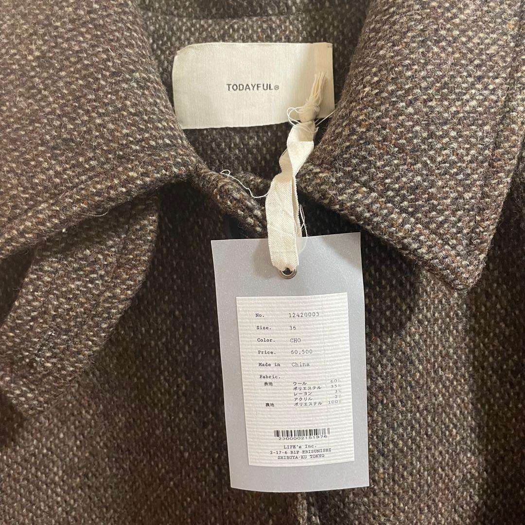 ジャケット・アウター TODAYFUL Mixwool Raglan Coat 36